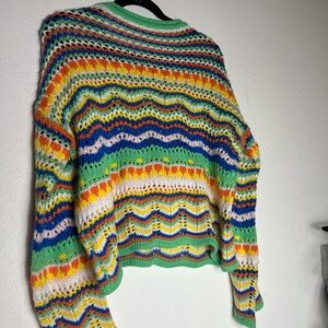 Colorful Striped Women's Sweater